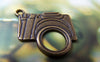 Accessories - 10 Pcs Of Antique Bronze Filigree Flat Camera Charms 22x23mm A2864