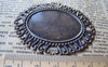 Accessories - 10 Pcs Of Antique Bronze Filigree Flower Embellishments 49x60mm A3520