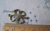 Accessories - 10 Pcs Of Antique Bronze Filigree Four Leaf Clover Lucky Flower Charms 18x25mm A3605