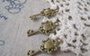 Accessories - 10 Pcs Of Antique Bronze Filigree Key Charms 12x26mm A3585