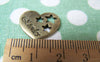 Accessories - 10 Pcs Of Antique Bronze Filigree Star Heart Charms 16x18mm A504