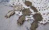 Accessories - 10 Pcs Of Antique Bronze Flat Boy Charms Pendants 21x48mm A2764