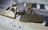 Accessories - 10 Pcs Of Antique Bronze Flower Bride Lady Pendant Charms 40x40mm A6511