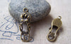 Accessories - 10 Pcs Of Antique Bronze Flower Flip Flop Charms 10x28mm A3293