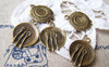 Accessories - 10 Pcs Of Antique Bronze Fork Knife Spoon And Dish Charms 15x17mm A1461
