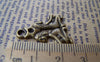 Accessories - 10 Pcs Of Antique Bronze Gemini Twins Constellation Charms 18x25mm A373