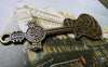 Accessories - 10 Pcs Of Antique Bronze Guitar Charms Pendant Double Sided 22x63mm A5576