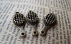 Accessories - 10 Pcs Of Antique Bronze Hair Brush Comb Charms 10.5x26mm A1392