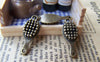 Accessories - 10 Pcs Of Antique Bronze Hair Brush Comb Charms 10.5x26mm A1392