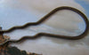 Accessories - 10 Pcs Of Antique Bronze Hairpin Hair Clips 30x105mm A4165