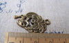 Accessories - 10 Pcs Of Antique Bronze Halloween Lady Mask Charms 19x29mm A732
