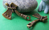 Accessories - 10 Pcs Of Antique Bronze Hatchet Axe Charms 16x28mm A1425