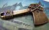Accessories - 10 Pcs Of Antique Bronze Hatchet Axe Charms 21x42mm A1485