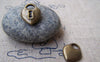 Accessories - 10 Pcs Of Antique Bronze Heart Lock Charms 13x17.5mm A2081