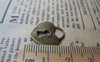 Accessories - 10 Pcs Of Antique Bronze Heart Lock Charms 17x18mm A3391
