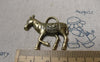 Accessories - 10 Pcs Of Antique Bronze Horse Charms 28x33mm A6753