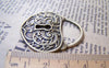 Keys & Locks - 10 pcs Antique Bronze Bear Face Lock Pendants Charms 35x41mm A3333