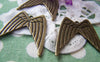 Accessories - 10 Pcs Of Antique Bronze Huge Bird Wing Charms Pendants 30x31mm A2676