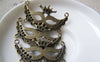 Accessories - 10 Pcs Of Antique Bronze Huge Crown Halloween Face Mask Pendants 20x39mm A2934