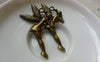 Accessories - 10 Pcs Of Antique Bronze Huge Fairy Pendants Charms 28x40mm A5573