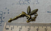 Accessories - 10 Pcs Of Antique Bronze Huge Fairy Pendants Charms 28x40mm A5573