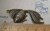 Accessories - 10 Pcs Of Antique Bronze Huge Filigree Goldfish Charms Pendants 34x51mm A2220