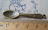 Accessories - 10 Pcs Of Antique Bronze Huge Spoon Charms Pendants 11x48mm A1475
