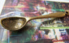 Accessories - 10 Pcs Of Antique Bronze Huge Spoon Charms Pendants 11x54mm A1442