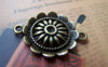 Accessories - 10 Pcs Of Antique Bronze Huge Sunflower Flower Connectors Charms 20.5mm A1948