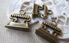 Accessories - 10 Pcs Of Antique Bronze IRON Charms 16x17mm A1635