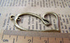 Accessories - 10 Pcs Of Antique Bronze Irregular Heart Connectors Charms 20x41mm A1069