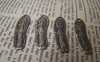 Accessories - 10 Pcs Of Antique Bronze Irregular Lady Charms 8x30mm  A1386