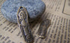 Accessories - 10 Pcs Of Antique Bronze Irregular Lady Charms 8x30mm  A1386