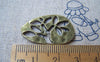 Accessories - 10 Pcs Of Antique Bronze Irregular Tree Flower Charms Connector 18x28mm A463