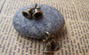 Accessories - 10 Pcs Of Antique Bronze Jingle Bell Christmas Charms 15x15mm A1456