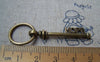Accessories - 10 Pcs Of Antique Bronze Key Charms Pendants Huge Size 16x51mm A200