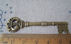 Accessories - 10 Pcs Of Antique Bronze Key Pendants Charms 14x60mm A4558