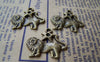 Accessories - 10 Pcs Of Antique Bronze Leo Lion Constellation Charms 20x24mm A628