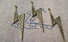 Accessories - 10 Pcs Of Antique Bronze Lightning Bolt Charms Double Sided 14x50mm A1621