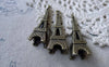 Traveling - 10 pcs Antique Bronze 3D Eiffel Tower Charms Pendants 13x42mm A7743