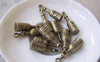 Accessories - 10 Pcs Of Antique Bronze Lovely 3D Wine Bottle Charms 8x27mm A4383