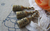 Accessories - 10 Pcs Of Antique Bronze Lovely 3D Wine Bottle Charms 8x27mm A4383
