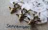 Accessories - 10 Pcs Of Antique Bronze Lovely Deer Head Charms 15x18mm A606