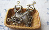 Accessories - 10 Pcs Of Antique Bronze Lovely Dress Charms  17x28mm A1915