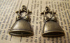 Accessories - 10 Pcs Of Antique Bronze Lovely Dress Charms  17x34mm A2481