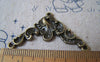 Accessories - 10 Pcs Of Antique Bronze Lovely Flower Connector Charms 28x40mm A4276