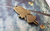 Accessories - 10 Pcs Of Antique Bronze Lovely Girl Charms Pendants 13x27mm A700