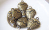 Accessories - 10 Pcs Of Antique Bronze Lovely Hot Air Balloon Charms 16x30mm A4274