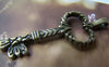 Accessories - 10 Pcs Of Antique Bronze Lovely Key Pendants Charms 18x52mm A2931