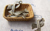Accessories - 10 Pcs Of Antique Bronze Lovely Scarf Charms 17x25mm A1488